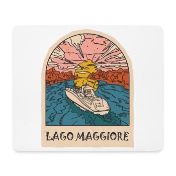Lac Majeur Vacances Piémont Tessin Italie - Tapis de souris (format paysage) - blanc - Devant
