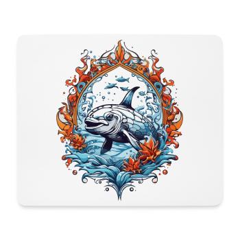 Sea Creatures, Fish - Mouse Pad (horizontal) - white - Front