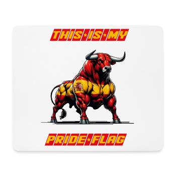 This is my pride flag Spain - Mouse Pad (horizontal) - white - Front