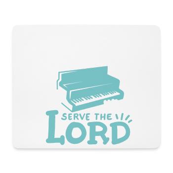 Pianist Christlich Klavierspieler - Mousepad (Querformat) - Weiß - Vorne