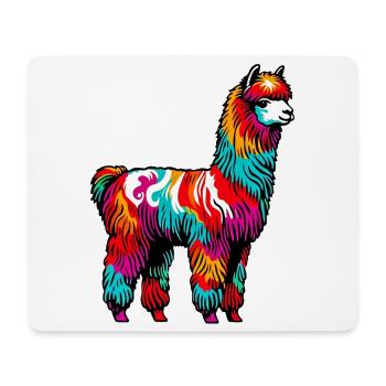 Alpaka - Mousepad (Querformat) - Weiß - Vorne