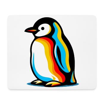Pingouin - Tapis de souris (format paysage) - blanc - Devant