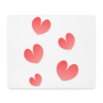 HEART. NOEL. CHRISTMAS. HEARTS. HEART. FATHER's DAY - Mouse Pad (horizontal) - white - Front