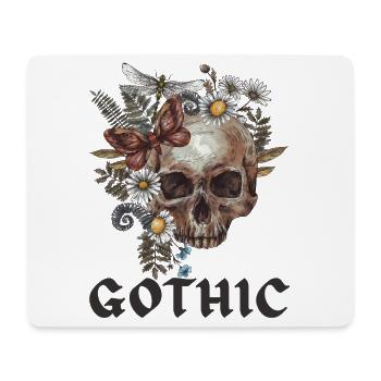 Gothic Black Edition Totenkopf - Mousepad (Querformat) - Weiß - Vorne