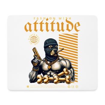 Pitbulls gangsters - Tapis de souris (format paysage) - blanc - Devant