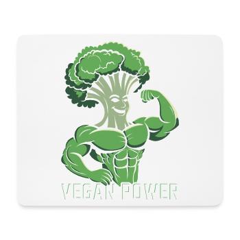 Vegan Power - Mouse Pad (horizontal) - white - Front