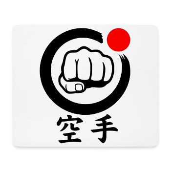 Karate Faust / Fist - Mouse Pad (horizontal) - white - Front