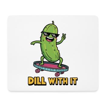 Gurken-Vibes - Mousepad (Querformat) - Weiß - Vorne
