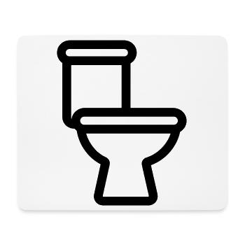 toilet - Mouse Pad (horizontal) - white - Front