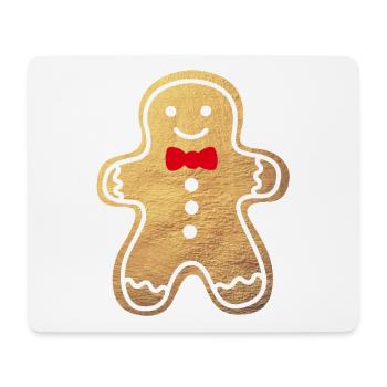 Cookie Man Gold Gingerbread Christmas Gingerbread Man - Mouse Pad (horizontal) - white - Front