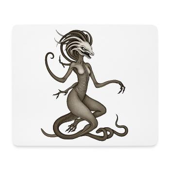 BUG #4 - dark hell - Tapis de souris (format paysage) - blanc - Devant