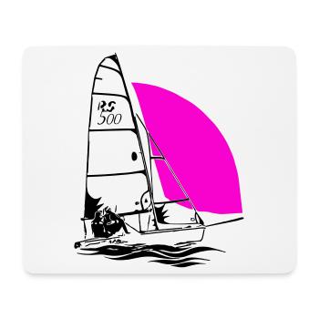 RS 500 Régate de dériveurs à voile voile de couleur - Tapis de souris (format paysage) - blanc - Devant