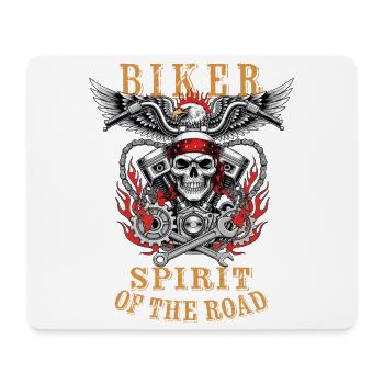 Biker - Spirit of the Road - Mousepad (Querformat) - Weiß - Vorne