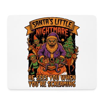 Santa's Little Nightmare Horror - Mouse Pad (horizontal) - white - Front