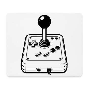Retro joystick - Mouse Pad (horizontal) - white - Front