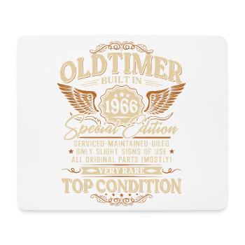 Oldtimer 1966 Jahrgang Vintage Geburtstag Geschenk - Mousepad (Querformat) - Weiß - Vorne
