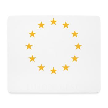 L’Europe d’abord ! L’Europe d’abord ! (2C) - Tapis de souris (format paysage) - blanc - Devant