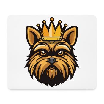 Yorkshire Terrier Hund Krone - Mousepad (Querformat) - Weiß - Vorne