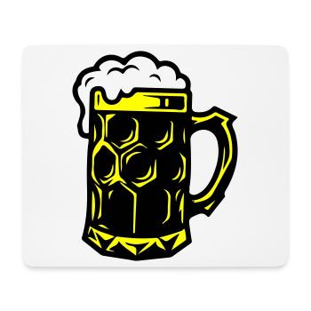 Beer Mug Symbol Booze - Mouse Pad (horizontal) - white - Front