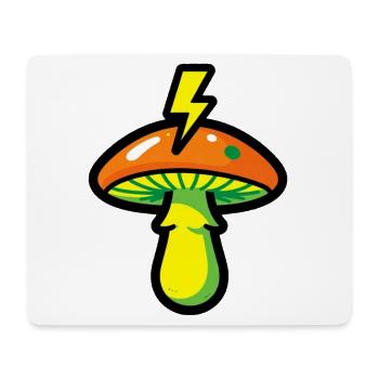 Avertissement Streetwear forestier graphique champignon - Tapis de souris (format paysage) - blanc - Devant