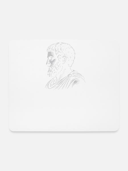 Marcus Aurelius stoische Denkweise - Mousepad (Querformat) - Weiß