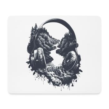 Hiking - The Sounds of Nature - Mouse Pad (horizontal) - white - Front