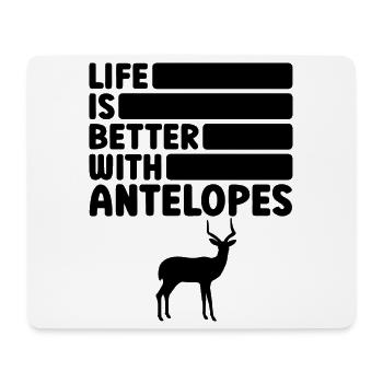 Antelope Humor Saying - Mouse Pad (horizontal) - white - Front