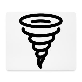 tornade - Tapis de souris (format paysage) - blanc - Devant