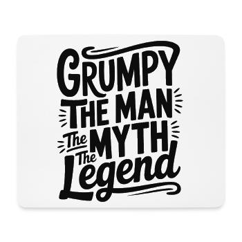 Grumpy der Mann, der Mythos, die Legende - Mousepad (Querformat) - Weiß - Vorne