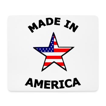 Amerikanische Flaggenstern - Mousepad (Querformat) - Weiß - Vorne