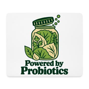 Angetrieben von Probiotika – Fermentierter Lebensmittelliebhaber - Mousepad (Querformat) - Weiß - Vorne