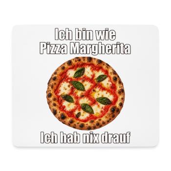 Pizza Margherita – Nix drauf - Mousepad (Querformat) - Weiß - Vorne