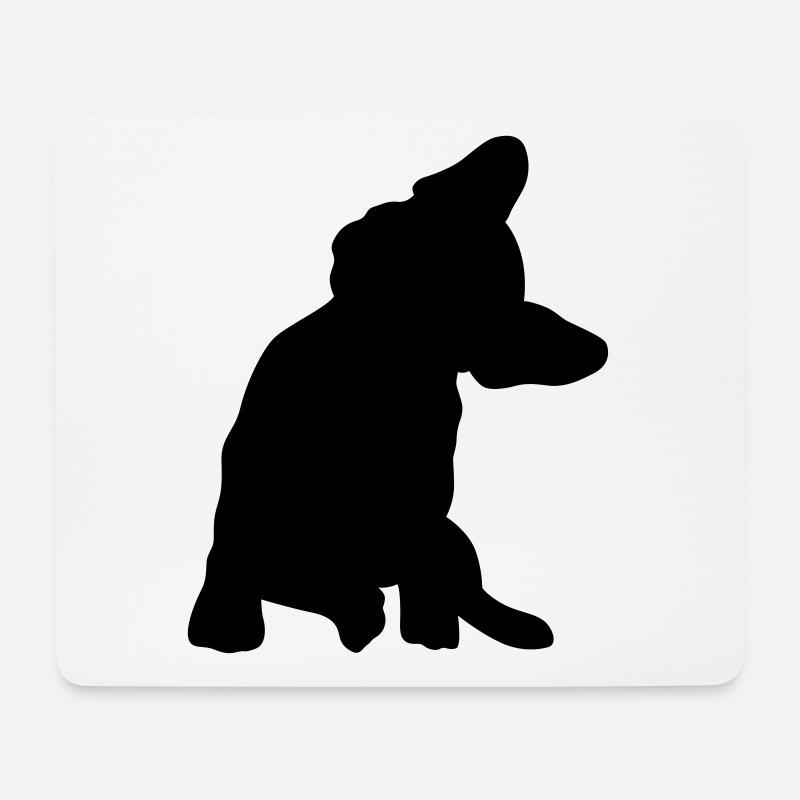 Frenchie - Mousepad (Querformat) - Weiß