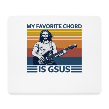 My Favorite Chord Is Gsus Guitar - Mouse Pad (horizontal) - white - Front