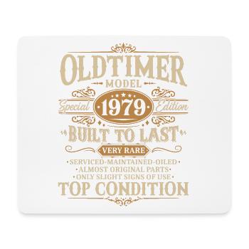 Oldtimer 1979 Jahrgang geboren Geburtstag Geschenk - Mousepad (Querformat) - Weiß - Vorne