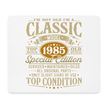 Jahrgang 1985 Klassiker Geburtstag Geschenk - Mousepad (Querformat) - Weiß - Vorne