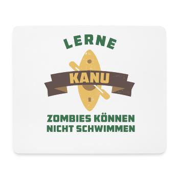 Flusskanu - Kajak - Mousepad (Querformat) - Weiß - Vorne
