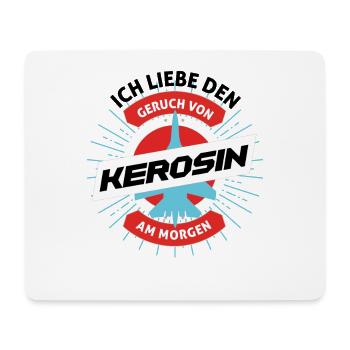 Kerosin Am Morgen - Flugzeug Pilot - Mousepad (Querformat) - Weiß - Vorne