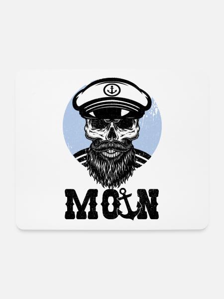Moin Norddeutsch - Mousepad (Querformat) - Weiß