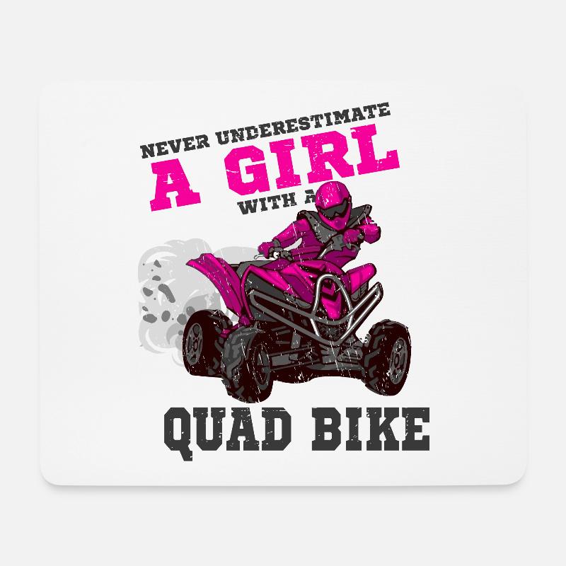 Quad - Mousepad (Querformat) - Weiß