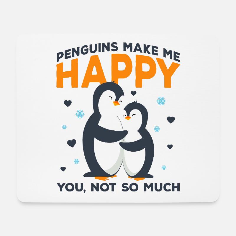 penguin - Mouse Pad (horizontal) - white