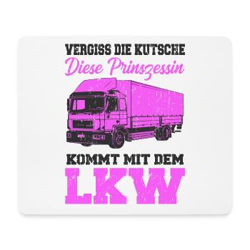 LKW-Fahrerin - Mousepad (Querformat) - Weiß - Vorne