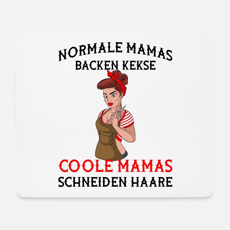 Friseurin - Mousepad (Querformat) - Weiß