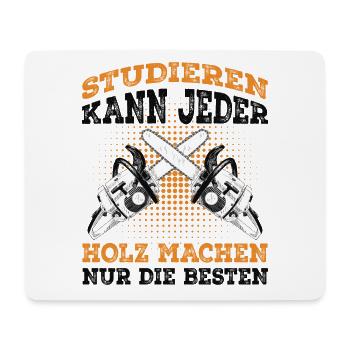 Holzfäller - Mousepad (Querformat) - Weiß - Vorne