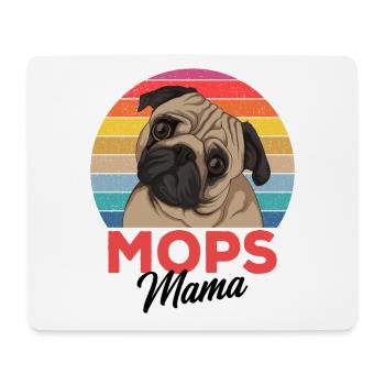 Mops - Mousepad (Querformat) - Weiß - Vorne
