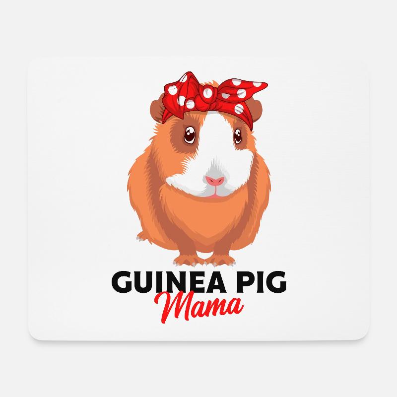 Guinea pig - Mouse Pad (horizontal) - white