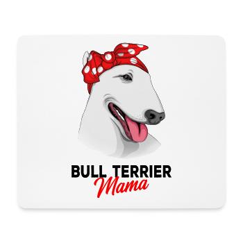 Bull terrier - Tapis de souris (format paysage) - blanc - Devant