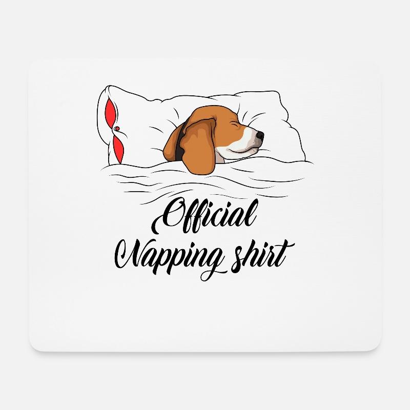 beagle - Mouse Pad (horizontal) - white