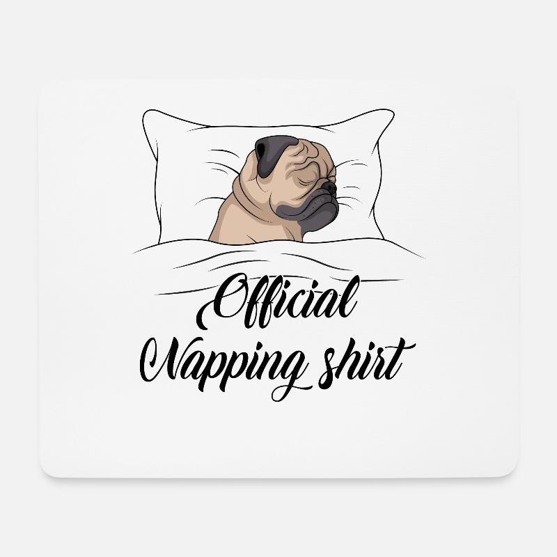 pug - Mouse Pad (horizontal) - white