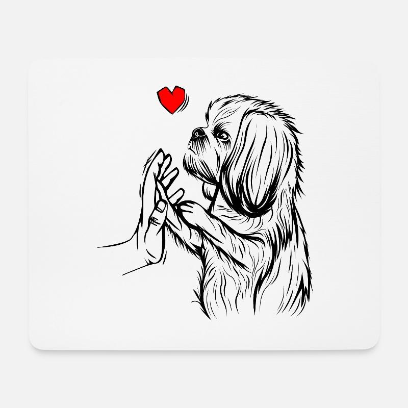 Shih Tzu - Mouse Pad (horizontal) - white